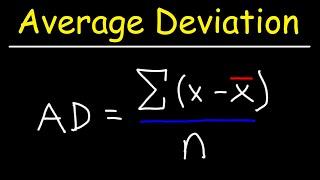 How To Calculate the Average Deviation - Statistics