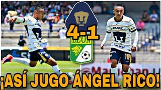 DE LUJO ASÍ JUGÓ ANGEL RICO VS LEÓN | PUMAS VS LEÓN | LLEGARÍA A PUMAS | REFUERZOS PUMAS 2024