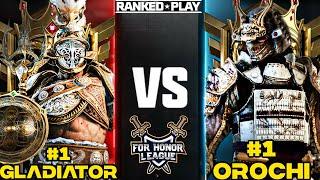 NUMBER 1 RANKED OROCHI VS NUMBER 1 RANKED GLADIATOR! FOR HONOR