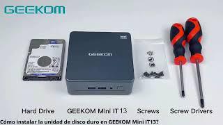 GEEKOM Mini PC Mini IT13, Intel i9-13900H (hasta 5,4 GHz), 32 GB DDR4 2TB M.2 SSD Windows 11