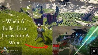 When a Bullet Farm Turned Into A Wipe! Ark Unofficial Small Tribes Pvp!Online wiping teamers!