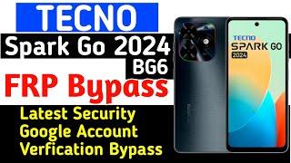 Tecno Spark Go 2024 BG6 frp bypass google account verification without PC Latest security solution