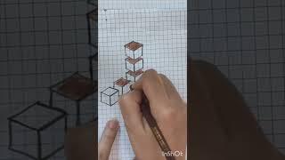 Colorful Geometric Drawing | Easy Grid Art Design