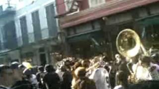 Go Saints Parade up Royal Street in New Orleans before the NFC Championship Game