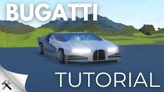 Bugatti Chiron/Tourbillion Tutorial | Plane Crazy Roblox