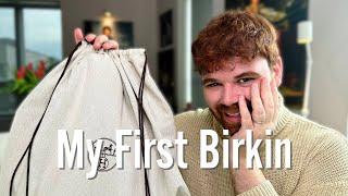 UNBOXING MY FIRST HERMES BIRKIN  HOLY GRAIL UNICORN UNBOXING  Storytime  Birkin Unboxing