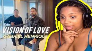 Vision Of Love (Acoustic Version) - Gabriel Henrique-First Time Reaction