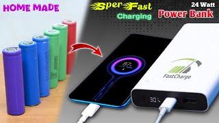 How to Make a Fast Charging Power Bank at Home | 24 Watt Power Bank | How to Make Power bank