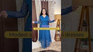 Amazon modest midi dresses #youtubeshorts #Shorts #amazonfinds #amazon #modestwear #amazonhaul #ootd