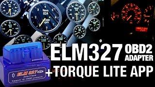 ELM327 bluetooth OBD2 adapter  + TORQUE LITE APP overview