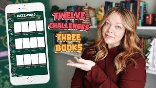 Can I complete 12 challenges with just 3 books?  Reading Vlog