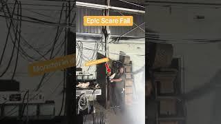 Scare Fail  #fortworth#haunted #scary #notscared #dallas #junkyardhauntedhouse #halloween #creepy