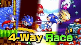 4 Idiots Try a Classic Sonic "Trilogy" Race