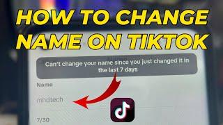 How to Change Name on TikTok Without Waiting 7 Days 2024