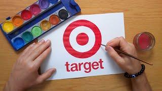 How to draw the target logo