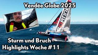 Vendée Globe 2025: Highlights Week 11 - Storm and Breakage