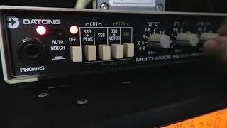 Datong FL3 audio filter incorporating MiniWhip on HF