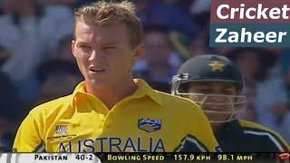 Brett Lee fastest bowling spell vs Pakistan | 158.1 kph speed