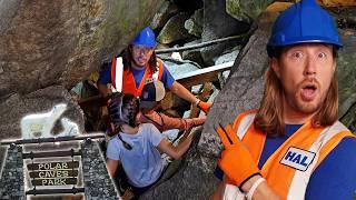 Handyman Hal Explores Caves | Polar Cave Adventure with Friends