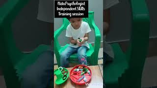 daily living skills activity for Autism spectrum disorder children.......