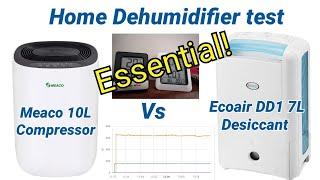 Essential purchase. Real world Dehumidifier test - Desiccant vs Compressor - Ecoair vs Meaco