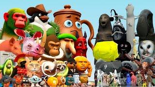 NEW TREVOR HENDERSON CREATURES VS ITALIAN AI BRAINROT MEMES (Garry's Mod)