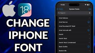 How To Change Font On iPhone iOS 18