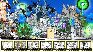 The Battle Cats - All Corrupted Cats VS Angel Bosses!