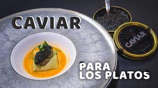 Caviar para los platos en restaurante Alejandro del Toro / Caviarshop en España