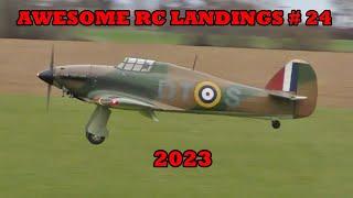 AWESOME RC LANDINGS - WW2 FIGHTERS LANDING COMPILATION - TBOBBORAP1 # 24 - 2023