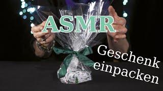 ASMR Ein kleines Geschenk einpacken | Wrapping a little tingly gift 