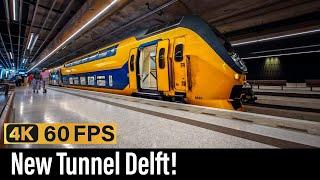 Train Cab Ride NL / New Tunnel Delft Open / Den Haag HS - Delft - Rotterdam / VIRM IC / August 2024