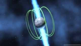 Radio wave emission from a pulsar