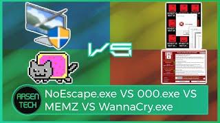 NoEscape VS 000.exe VS MEMZ VS WannaCry | The Ultimate Malware Battle