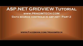 Data source controls in asp net   Part 2