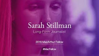 Long-Form Journalist Sarah Stillman | 2016 MacArthur Fellow