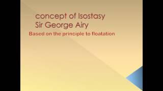 Concept on isostasy -Airy