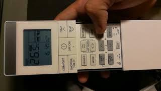 How to use Panasonic Sky Series AC Remote Controller