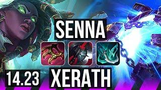 SENNA & Caitlyn vs XERATH & Jhin (SUP) | KR Diamond | 14.23