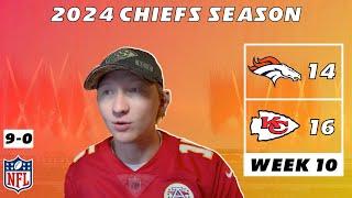 Week 10 | Chiefs Fan REACTS to 16-14 WIN vs. Broncos | 2024 NFL Season