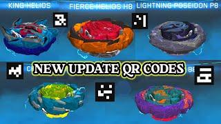 NEW UPDATE QUADSTRIKE BEYBLADE QR CODES PRO SERIES KING HELIOS  QR CODES BEYBLADE BURST APP