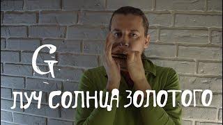 Луч солнца золотого (G harmonica). Lesson. Tabs harmonica. Урок игры на губной гармошке.