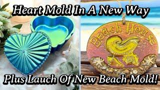 #865 New Beach House Plaque Mold & Heart Jar The Third Way!