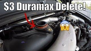 $3 Duramax Mod! Make Turbo Louder! Resonator Delete!