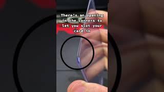 how to use toploader on pokemon cards #pokemon #shorts #tcg #pokemoncards #youtubeshorts