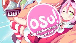 Osu! top perfomance Players of 2014 - 60fps