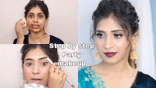 Party makeup tutorial step by step in Hindi | Detailed Makeup Tutorial | Shruti Makeover