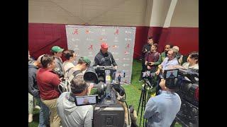 Alabama Head Coach Kalen DeBoer Post Practice - March 3, 2025