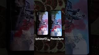 Pubg test iphone13 vs pocox3pro #pubgmobile #new #pubgtest #tech #mobile #gaming #pocox3pro #gaming