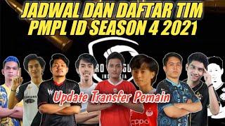 PMPL ID SEASON 4 SCHEDULE AND PMPL ID SEASON 4 2021 TEAM LIST